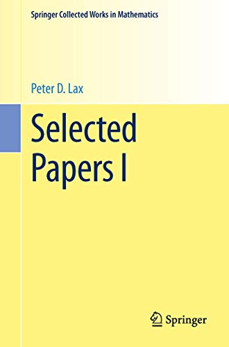Stock image for Selected Papers I (Springer Collected Works in Mathematics) for sale by GF Books, Inc.