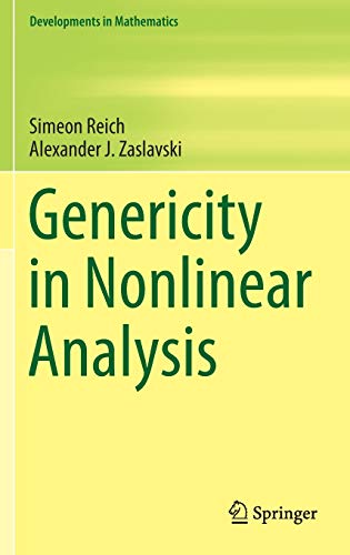 9781461495321: Genericity in Nonlinear Analysis: 34 (Developments in Mathematics, 34)