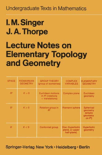 9781461573494: Lecture Notes on Elementary Topology and Geometry (Undergraduate Texts in Mathematics)