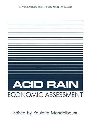 9781461583554: Acid Rain Economic Assessment (Environmental Science Research)