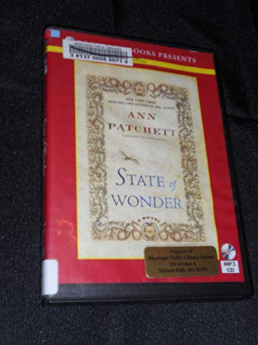 Stock image for State of Wonder by Ann Patchett Unabridged MP3 CD Audiobook for sale by The Yard Sale Store