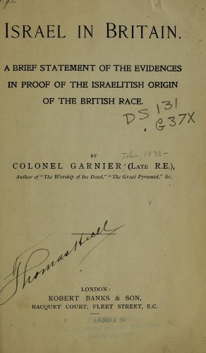 9781462260287: Israel in Britain A Brief Statement of the Evidences in Proof of the Israelitish Origin of the British Race