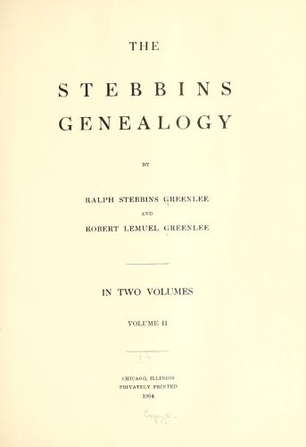 9781462266555: The Stebbins Genealogy