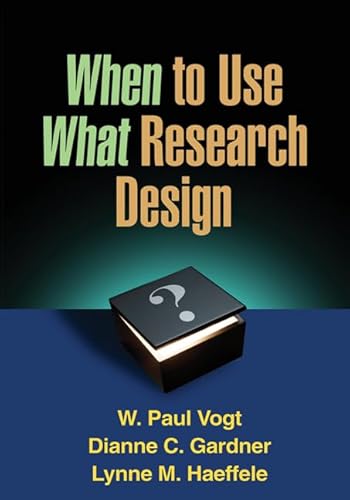 Stock image for When to Use What Research Design for sale by HPB-Red