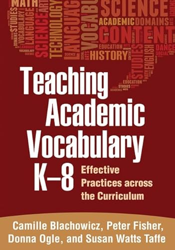 Beispielbild fr Teaching Academic Vocabulary K-8: Effective Practices across the Curriculum zum Verkauf von BooksRun