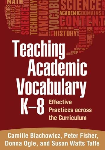Beispielbild fr Teaching Academic Vocabulary, K-8 zum Verkauf von Blackwell's