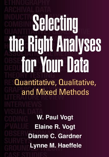 9781462515769: Selecting the Right Analyses for Your Data: Quantitative, Qualitative, and Mixed Methods