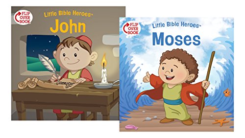 Stock image for Moses/John Flip-Over Book (Little Bible HeroesT) for sale by Idaho Youth Ranch Books