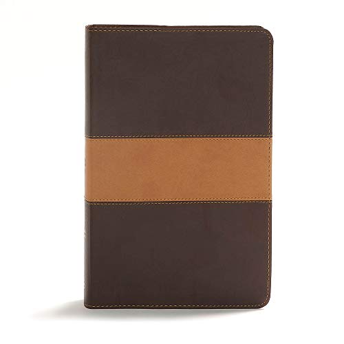 Beispielbild fr CSB Disciple's Study Bible, Brown/Tan LeatherTouch, Black Letter, One Year, Reading Plan, Journaling Space, Study Notes and Commentary, Articles, Easy-to-Read Bible Serif Type zum Verkauf von BooksRun