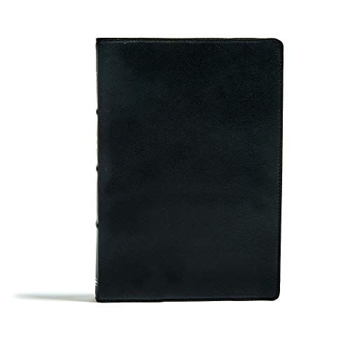 Beispielbild fr KJV Large Print Ultrathin Reference Bible, Premium Black Genuine Leather, Indexed, Black Letter Edition zum Verkauf von Goodwill