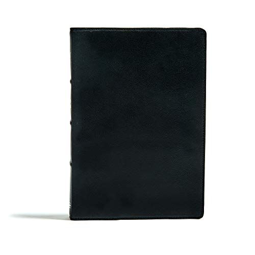 Stock image for KJV Large Print Ultrathin Reference Bible, Premium Black Genuine Leather, Indexed, Black Letter Edition for sale by Goodwill