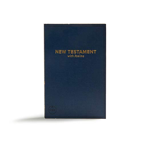 Stock image for CSB Pocket New Testament with Psalms, Navy Trade Paper, Red Letter, Concise Format, Evangelism, Outreach, Easy-to-Read Bible Serif Type for sale by GF Books, Inc.