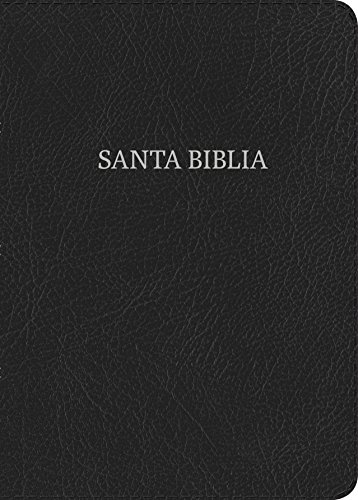 9781462791644: RVR 1960 Biblia Letra Grande Tamao Manual, negro piel fabricada con ndice: Reina Valera 1960 negro piel biblia letra grande tamano manual con referencias