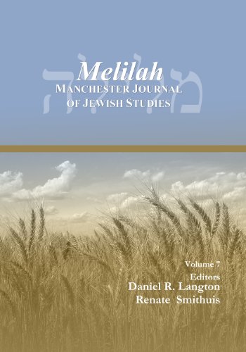 Imagen de archivo de Melilah: Manchester Journal of Jewish Studies (2010) a la venta por Zubal-Books, Since 1961