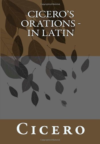 Stock image for Cicero's Orations - In Latin for sale by PlumCircle