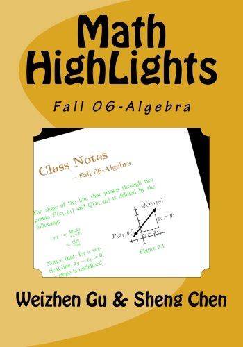 Imagen de archivo de Math HighLights: Fall 06-Algebra a la venta por HPB-Red