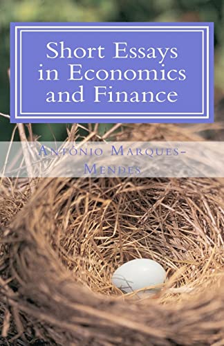 Beispielbild fr Short Essays in Economics and Finance zum Verkauf von PBShop.store US