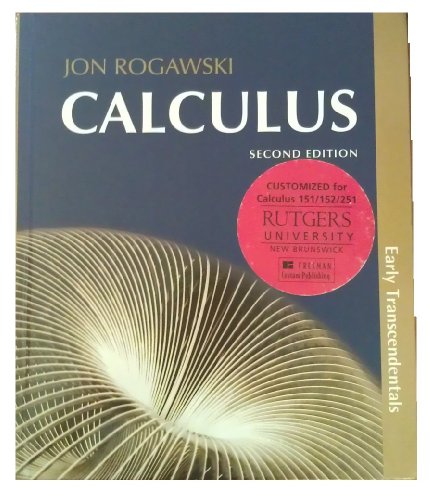 9781464103759: Calculus - Custom Edition for Rutgers University (Math 151/152/251) with eBook access