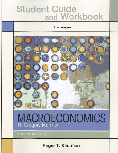 Beispielbild fr Study Guide for Macroeconomics zum Verkauf von BookHolders