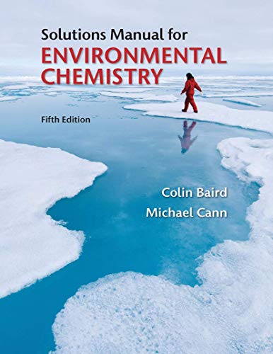 Beispielbild fr Student Solutions Manual for Environmental Chemistry zum Verkauf von Monster Bookshop