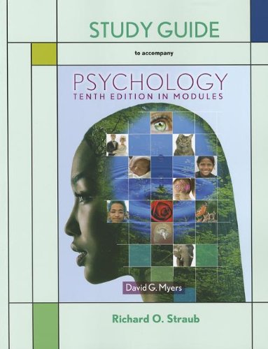 Psychology in Modules Study Guide (9781464108464) by Professor Richard O Straub