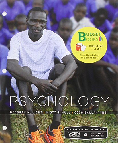 Imagen de archivo de Loose-leaf Version for Scientific American: Psychology (Budget Books) a la venta por HPB-Red