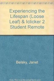 Experiencing the LifeSpan (Loose Leaf) & iClicker 2 Student Remote (9781464109089) by Belsky, Janet; Iclicker