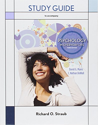 Imagen de archivo de Study Guide for Psychology in Everyday Life a la venta por Irish Booksellers