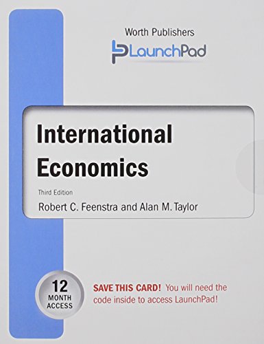 Imagen de archivo de LaunchPad for Feenstra's International Economics (Twelve Month Access) (NEW!!) a la venta por BookHolders