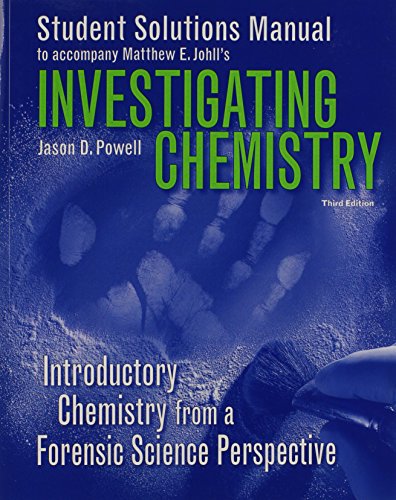 9781464112942: Student Solutions Manual for Investigating Chemistry
