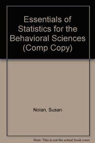 Stock image for Essentials of Statistics for the Behavioral Sciences (Comp Copy) for sale by ThriftBooks-Atlanta