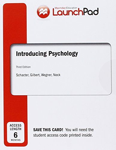 Beispielbild fr LaunchPad for Introducing Psyc zum Verkauf von SecondSale