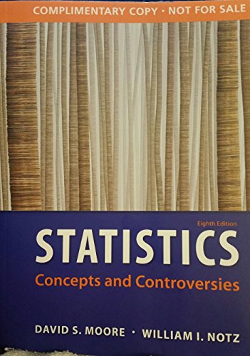 Stock image for Statistics: Concepts and Controversies
