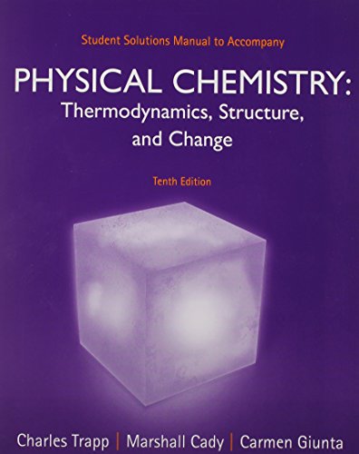 Imagen de archivo de Student Solutions Manual for Physical Chemistry a la venta por HPB-Red