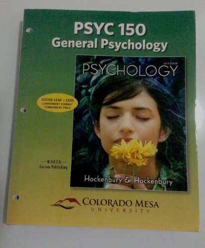 Psyc 150: General Psychology (Psychology) (9781464126796) by Unknown Author