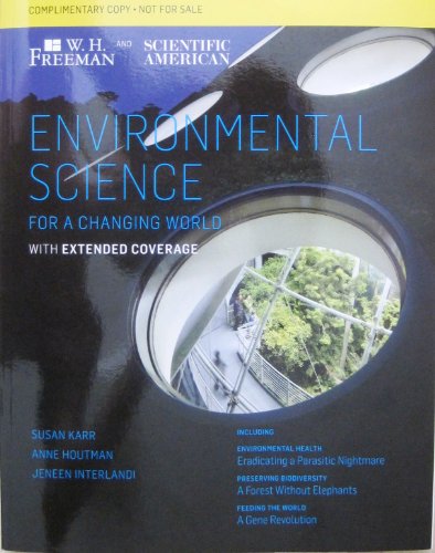 Stock image for Environmental Science for a Changing World with Extended Coverage for sale by Better World Books