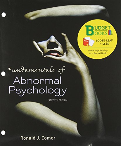 9781464134708: Fundamentals of Abnormal Psychology