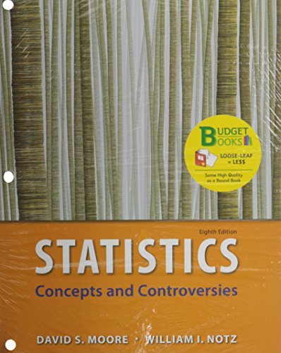 Stock image for Statistics, Concepts & Controversies (Loose Leaf), EESEE Access Card, & Portal Access Card for sale by HPB-Red