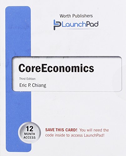 9781464143243: Launchpad for Chiang's Coreeconomics (Twelve Month Access)