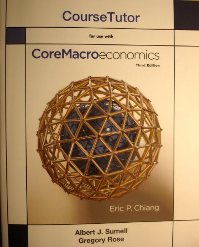 Beispielbild fr Coursetutor for Coremacroeconomics zum Verkauf von ThriftBooks-Dallas