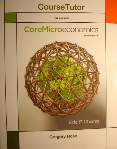 Stock image for Course Tutor for Coremicroeconomics for sale by Wrigley Books