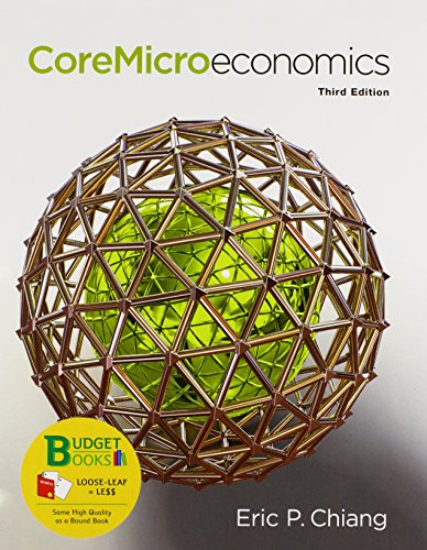 Imagen de archivo de Loose-Leaf Version for CoreMicroeconomics a la venta por Better World Books