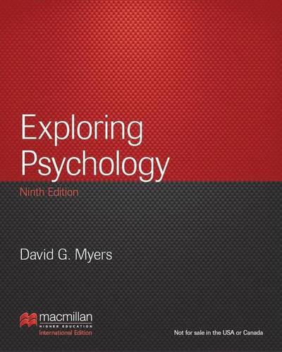 9781464147050: Exploring Psychology: International Edition