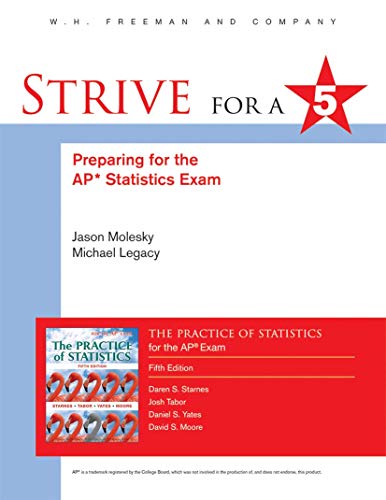 Imagen de archivo de Strive for 5: Preparing for the AP Statistics Examination to The Practice of Statistics (Strive for a 5) a la venta por Gulf Coast Books