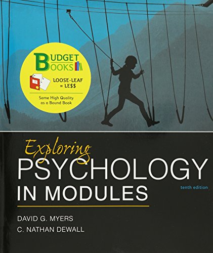 Stock image for Loose-Leaf Version for Exploring Psychology in Modules for sale by A Team Books