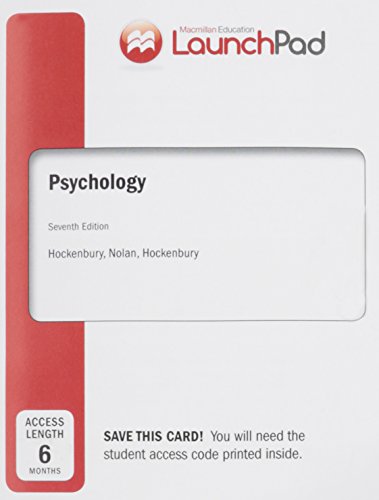 Stock image for Psychology Launchpad Access Code for sale by BooksRun