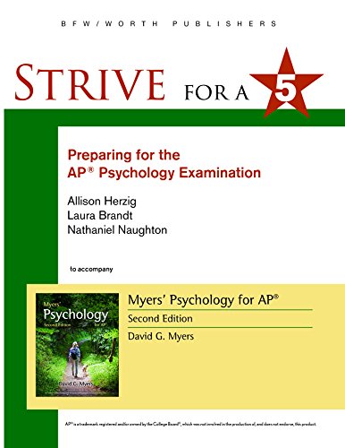 Imagen de archivo de Strive for 5: Preparing for the AP Psychology Examination a la venta por SecondSale