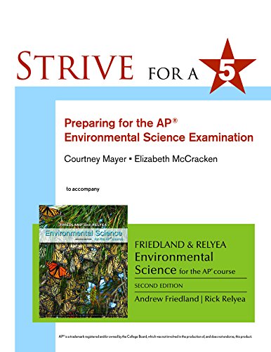9781464156168: Strive for 5: Preparing for the AP Environmental Science Exam: Preparing for the AP Environmental Science Examamination To Accompany Friedland and Relyea Environmental Science for the AP Course