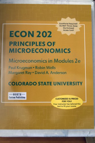 Imagen de archivo de Econ 202 Principles of Microeconomics a la venta por ThriftBooks-Atlanta