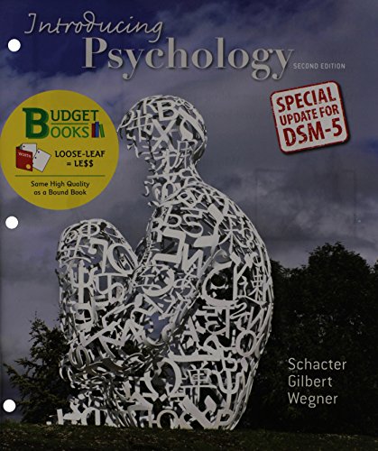 Imagen de archivo de Loose-leaf Version for Introducing Psychology with DSM5 Update (Budget Books) a la venta por BookHolders